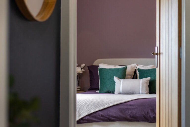 Interior property lifestyle photograph of a bedroom